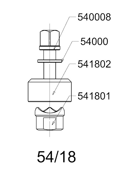 PERFORADOR REDONDO PARA CHAPA  FORZA  SERIE 54